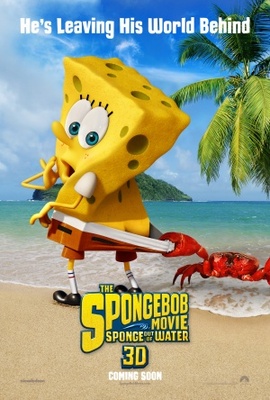 SpongeBob SquarePants 2 movie poster (2014) wooden framed poster