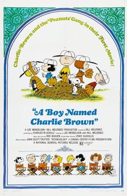 A Boy Named Charlie Brown movie poster (1969) pillow
