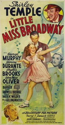 Little Miss Broadway movie poster (1938) metal framed poster