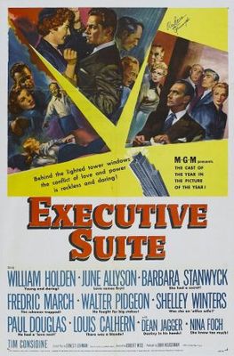 Executive Suite movie poster (1954) wooden framed poster