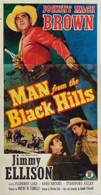 Man from the Black Hills movie poster (1952) metal framed poster