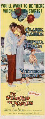 It Started in Naples movie poster (1960) wood print