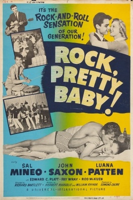Rock, Pretty Baby movie poster (1956) canvas poster