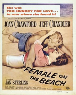 Female on the Beach movie poster (1955) sweatshirt