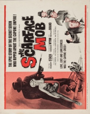 The Scarface Mob movie poster (1959) wooden framed poster