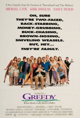 Greedy movie poster (1994) Stickers MOV_ffe32a4a