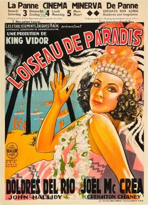 Bird of Paradise movie poster (1932) metal framed poster