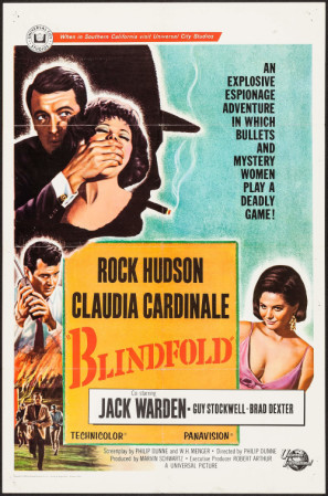 Blindfold movie poster (1965) metal framed poster