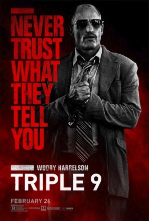 Triple 9 movie poster (2016) Stickers MOV_gitwki9a