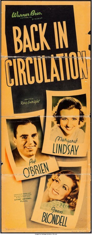 Back in Circulation movie poster (1937) wood print