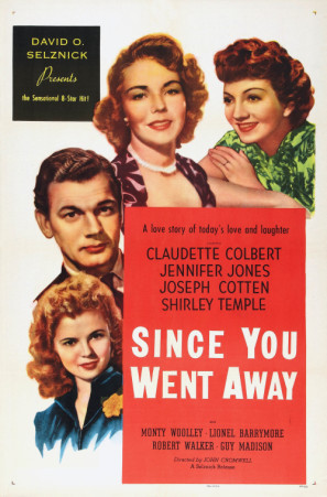 Since You Went Away movie poster (1944) wood print