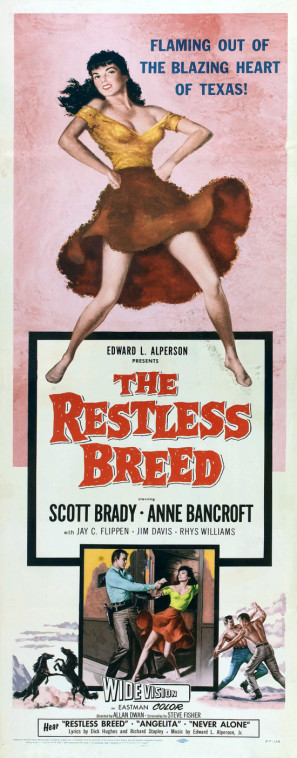 The Restless Breed movie poster (1957) poster with hanger