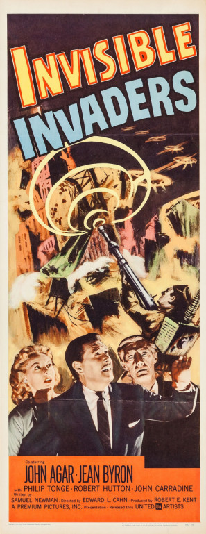 Invisible Invaders movie poster (1959) pillow