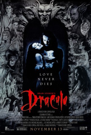 Dracula movie poster (1992) metal framed poster