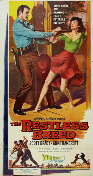 The Restless Breed movie poster (1957) poster with hanger