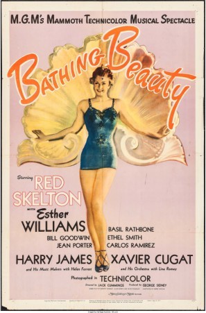 Bathing Beauty movie poster (1944) wood print