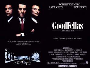 Goodfellas movie poster (1990) wood print