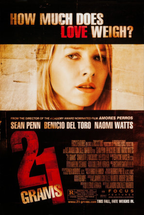 21 Grams movie poster (2003) wood print