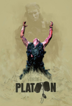 Platoon movie poster (1986) metal framed poster