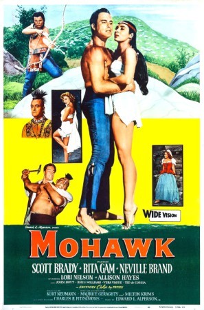 Mohawk movie poster (1956) metal framed poster