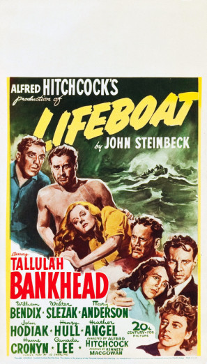 Lifeboat movie poster (1944) canvas poster