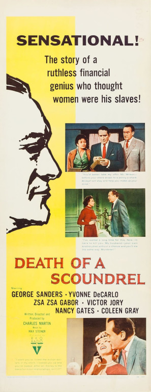 Death of a Scoundrel movie poster (1956) sweatshirt
