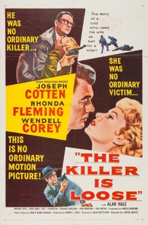The Killer Is Loose movie poster (1956) tote bag
