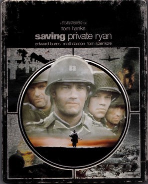 Saving Private Ryan movie poster (1998) metal framed poster