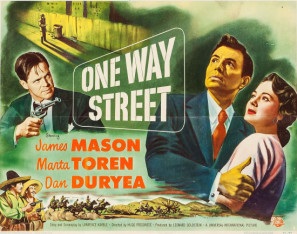 One Way Street movie poster (1950) t-shirt