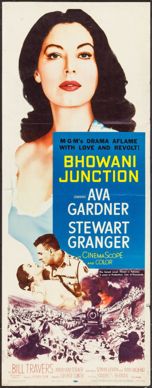 Bhowani Junction movie poster (1956) poster with hanger