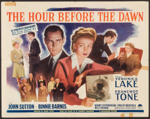 The Hour Before the Dawn movie poster (1944) canvas poster