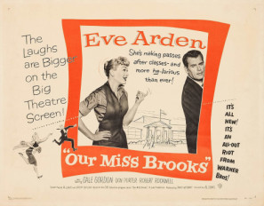 Our Miss Brooks movie poster (1956) wood print