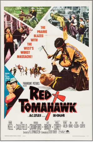 Red Tomahawk movie poster (1967) canvas poster