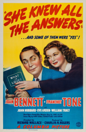 She Knew All the Answers movie poster (1941) poster with hanger