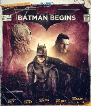 Batman Begins movie poster (2005) Longsleeve T-shirt