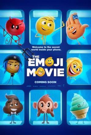 The Emoji Movie movie poster (2017) metal framed poster