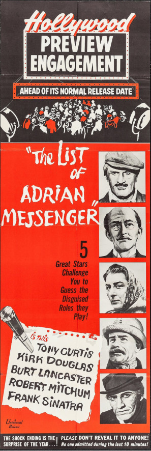 The List of Adrian Messenger movie poster (1963) Poster MOV_kxupt2y6