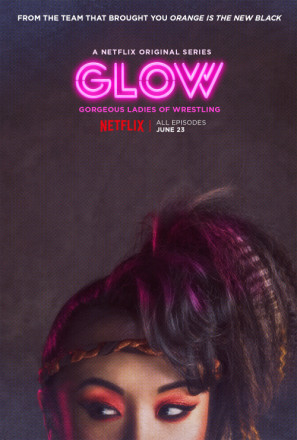 GLOW movie poster (2017) wooden framed poster
