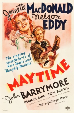 Maytime movie poster (1937) pillow