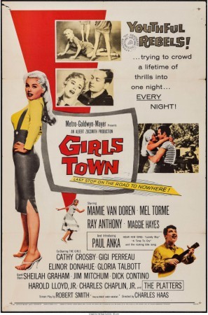 Girls Town movie poster (1959) pillow