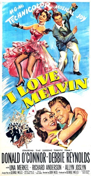 I Love Melvin movie poster (1953) wooden framed poster