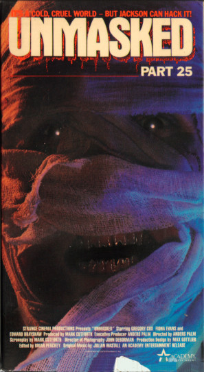 Unmasked Part 25 movie poster (1989) metal framed poster