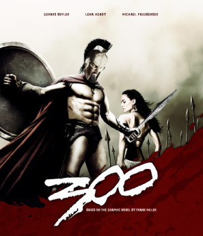 300 movie poster (2006) pillow