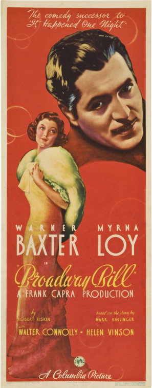 Broadway Bill movie poster (1934) wood print