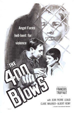 Les quatre cents coups movie poster (1959) pillow