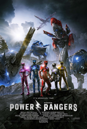 Power Rangers movie poster (2017) wood print