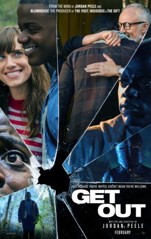 Get Out movie poster (2017) pillow