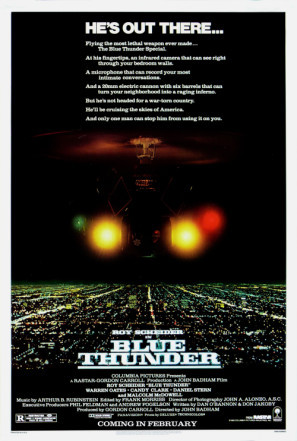 Blue Thunder movie poster (1983) poster with hanger