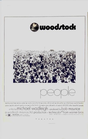 Woodstock movie poster (1970) canvas poster