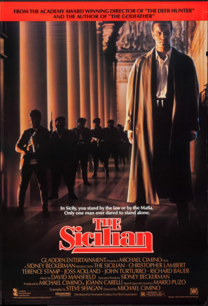 The Sicilian movie poster (1987) canvas poster